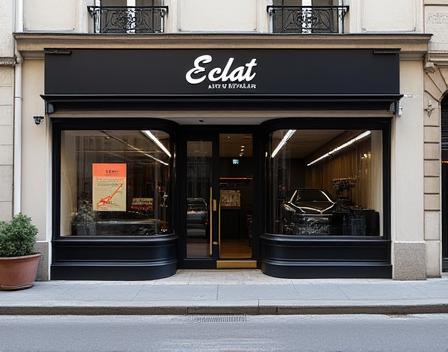 Photo de la façade de l’atelier Éclat Auto Detailing à Paris